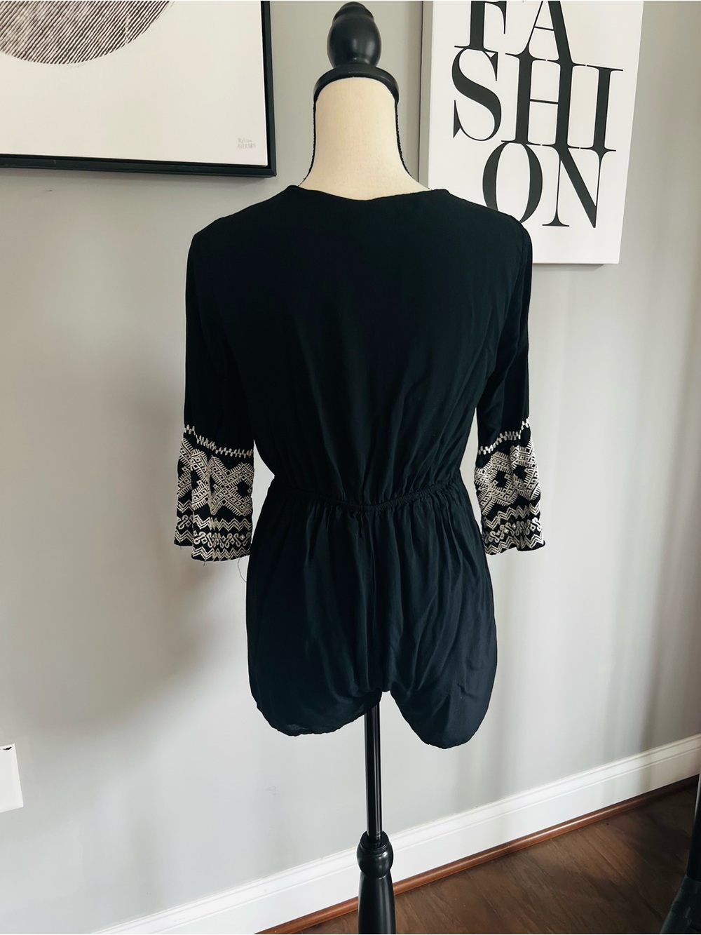 Lulus Kailua Black and White Embroidered Romper - Picture 5 of 8
